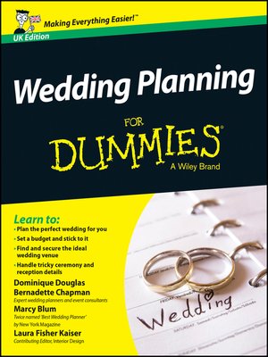 cover image of Wedding Planning For Dummies
